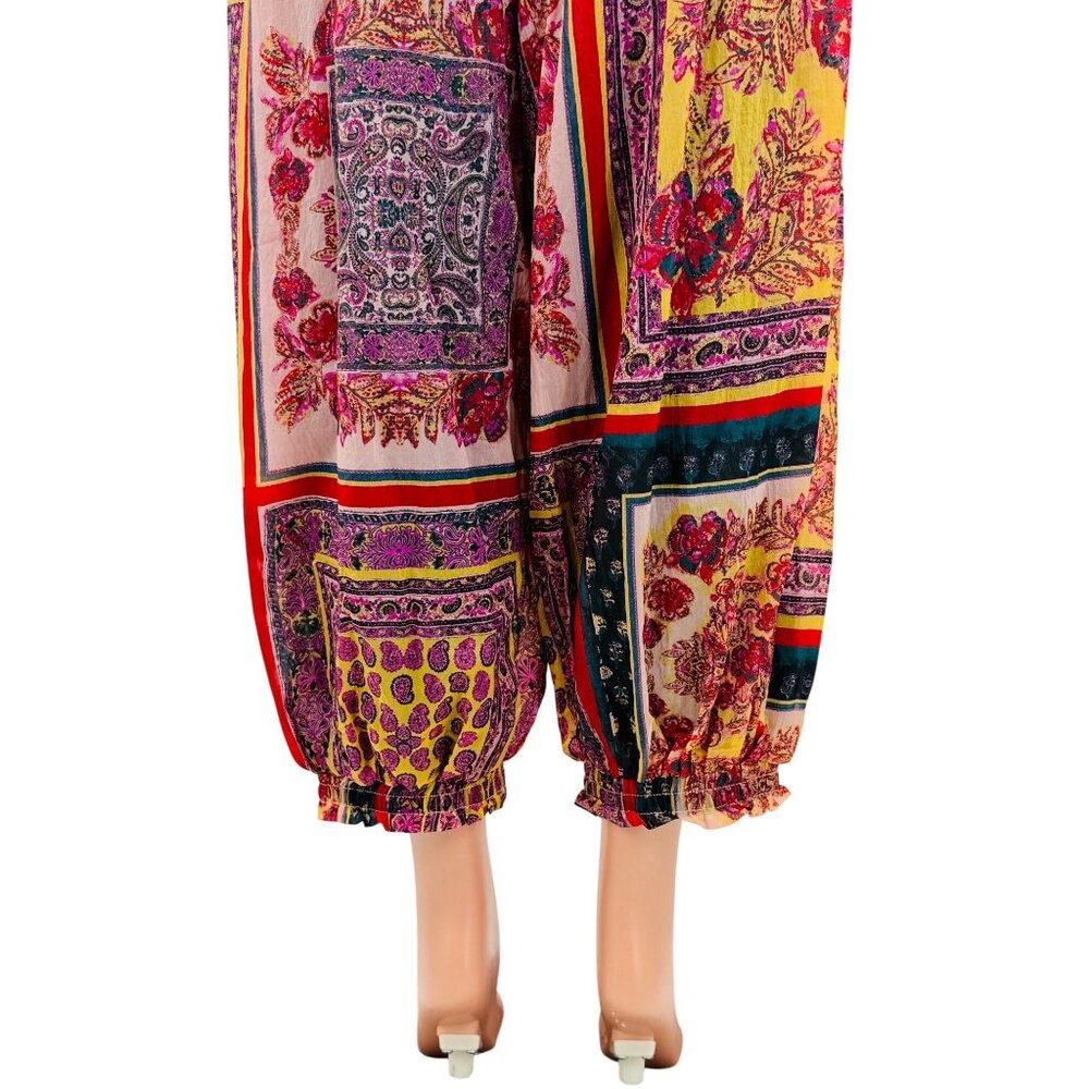 NWT Free People Movement Slouchy Multicolored Tapestry Printed Pants - Picture 10 of 16